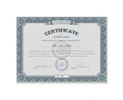 Pen Artworks Certificate